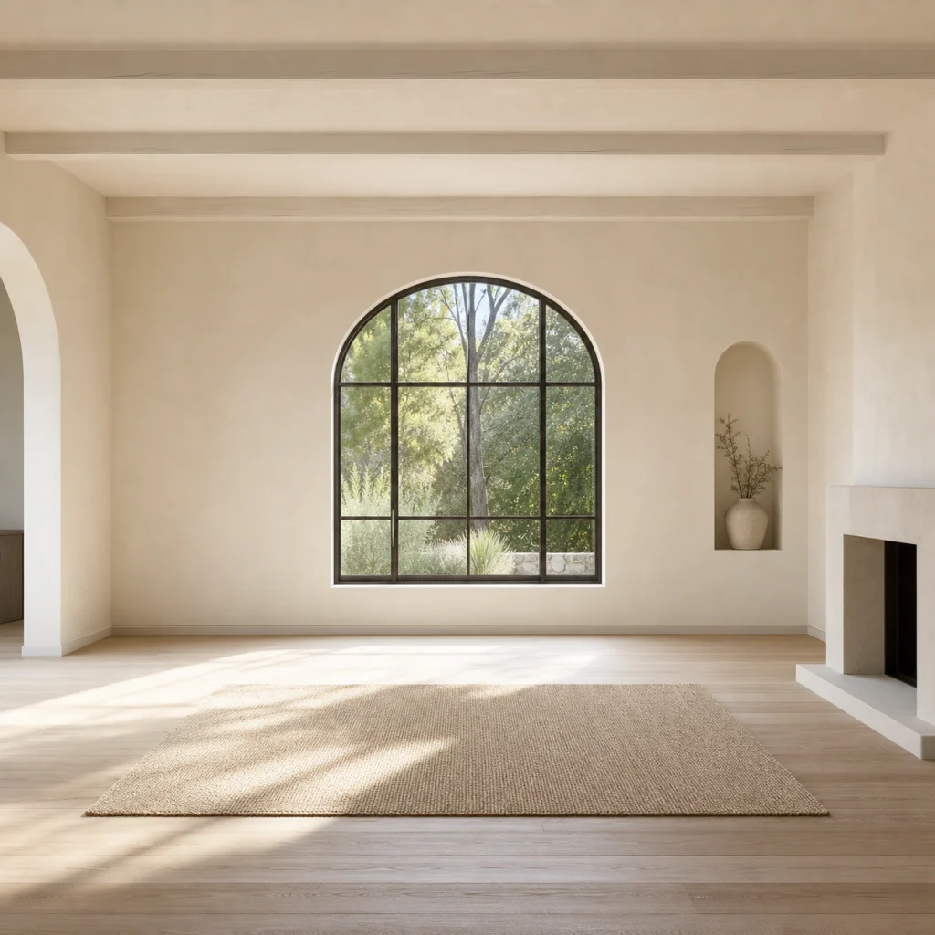 Warm minimal interior — Source example